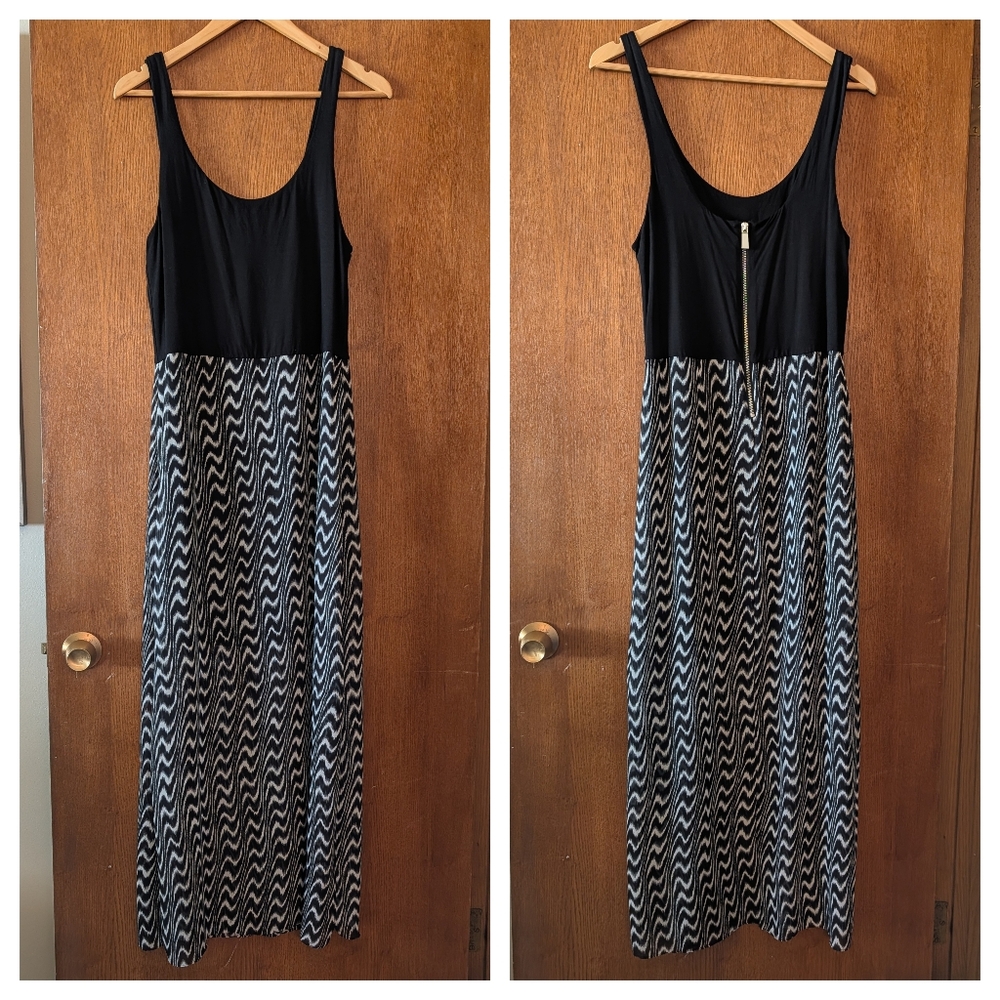 Vince Camuto Black & White Maxi Dress